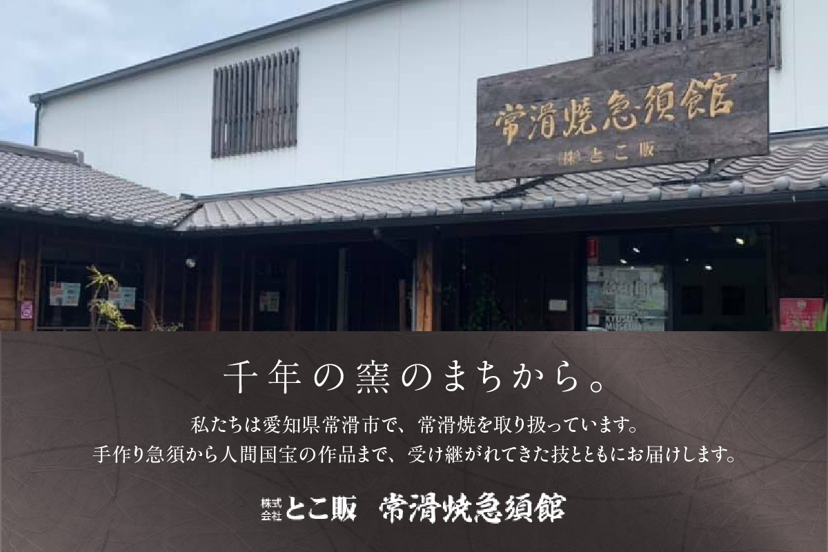 常滑焼 焼締黒化粧 浅平型広口急須 楽捨て構造 セラメッシュ（陶製茶こし）