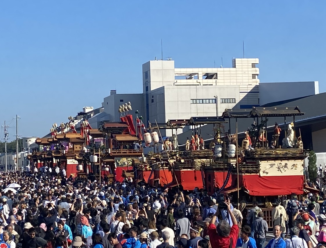 【数量限定】とこなめ山車まつり 和手ぬぐい【1枚】│山車祭り お祭り 雑貨 記念グッズ 手ぬぐい オリジナル イラスト 自主製作 タオル 綿 祭用品 イベント地域貢献 愛知県 常滑市
