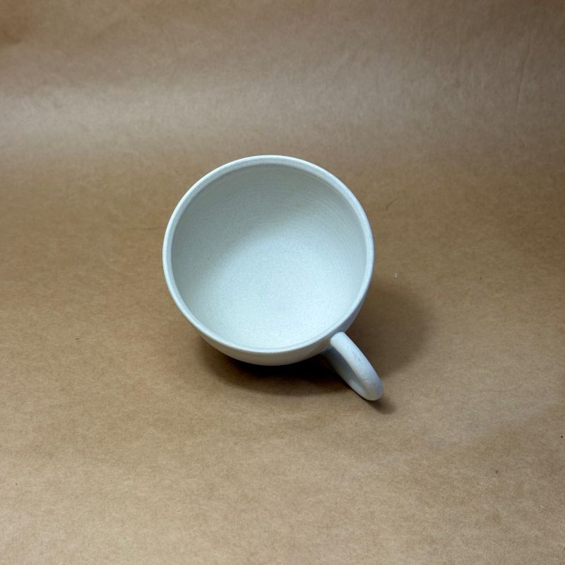 chanomaⅡ 白泥カップ　6-415｜陶器 やきもの 焼き物 手作り 伝統工芸品 工芸品 茶器 茶道具 カップ 常滑焼 日本六古窯 キッチン用品 日用品 食器 雑貨 ティーカップ 日本茶 緑茶 丸よ小泉 日本製 愛知県 常滑市