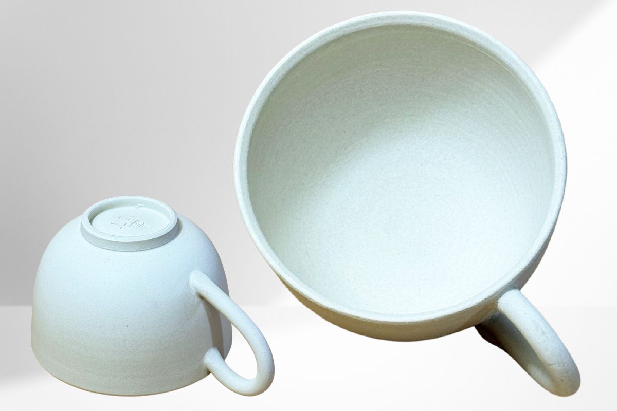 chanomaⅡ 白泥カップ　6-415｜陶器 やきもの 焼き物 手作り 伝統工芸品 工芸品 茶器 茶道具 カップ 常滑焼 日本六古窯 キッチン用品 日用品 食器 雑貨 ティーカップ 日本茶 緑茶 丸よ小泉 日本製 愛知県 常滑市