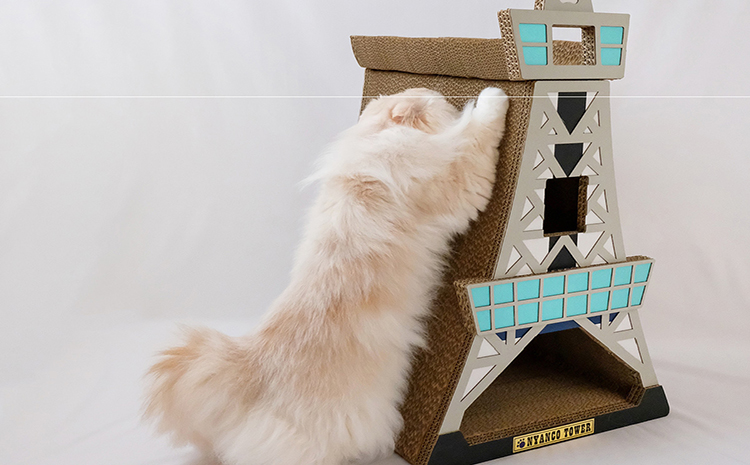 猫の爪とぎ　N型　にゃんずタワー