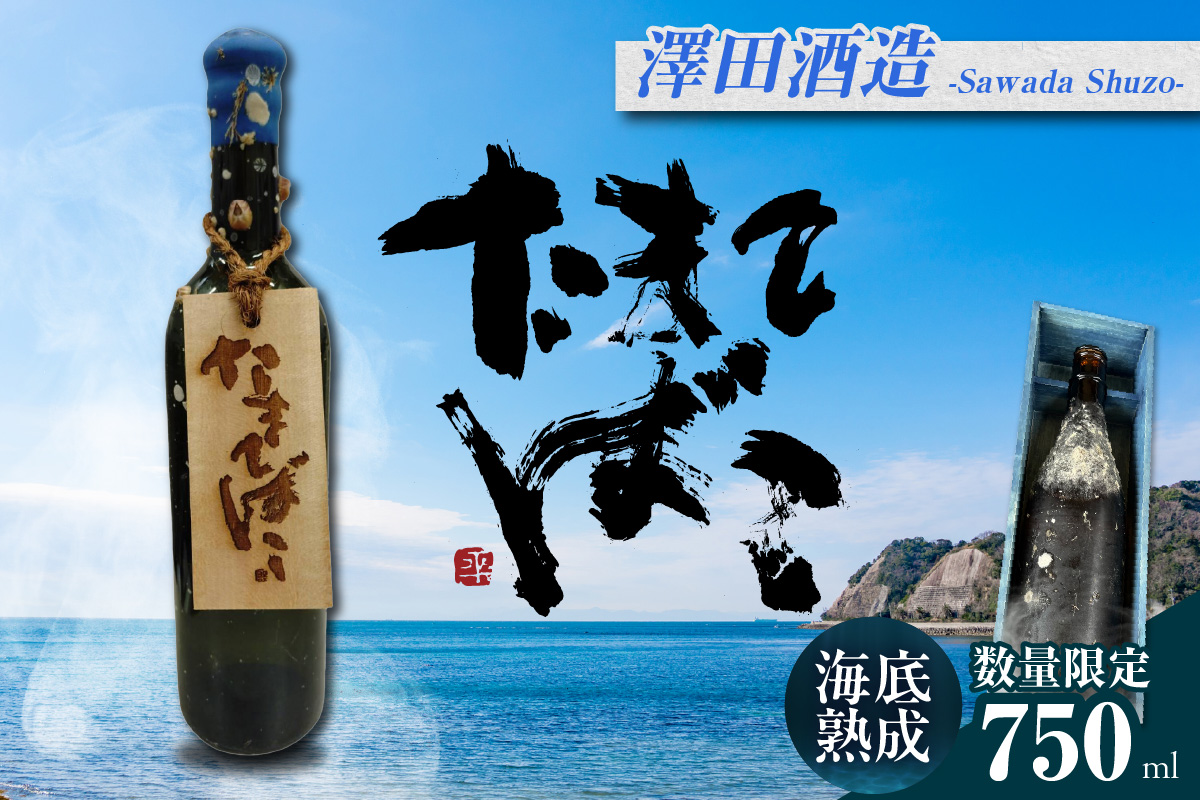 【テレビで紹介！】伊勢湾竜宮熟成酒「たまてばこ」【澤田酒造】│天然熟成酒 日本酒 玄米使用 お酒 アルコール 贅沢 純米酒 熟成酒 海底熟成 地酒井上屋 愛知県 常滑市