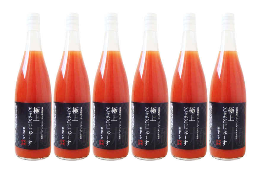 トマト ジュース 愛知県産 フルーツミディトマト使用 極上とまとじゅーす 720ml 6本セット [ジャパンフードファクトリー 愛知県 江南市 ko23btu180000] 野菜ジュース フルーツトマト リコピン 完熟 野菜飲料 野菜 とまと ジュース