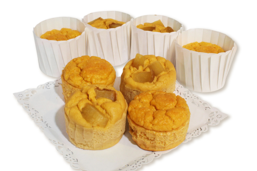 ケーキ 特別自然栽培無農薬米粉のカップシフォンケーキ「にんじん」 60g 8個 [＠usayuki 愛知県 江南市 ko23btu650005] シフォンケーキ 人参 にんじん スイーツ デザート こめこ おやつ 低糖質 低カロリー 低GI カップ