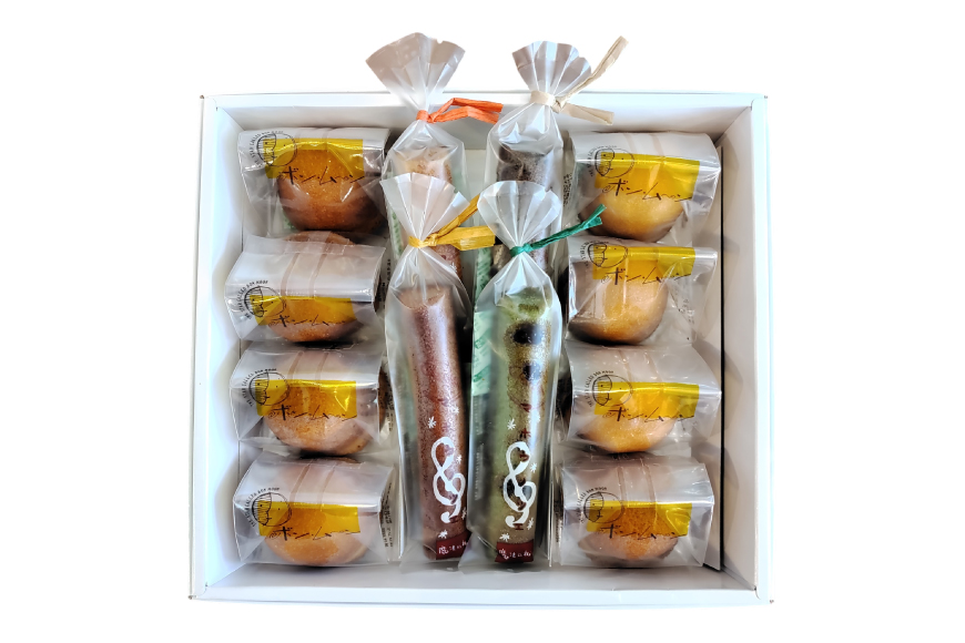 焼き菓子 2種 詰め合わせ ボンムーン 8個 まほうのつえ 4個 計12個 [シャルドン 愛知県 江南市 ko23btu630004] 個包装 セット 詰合せ スイーツ デザート お菓子 菓子 おやつ 洋菓子 贈り物 ご褒美 ふるさと納税