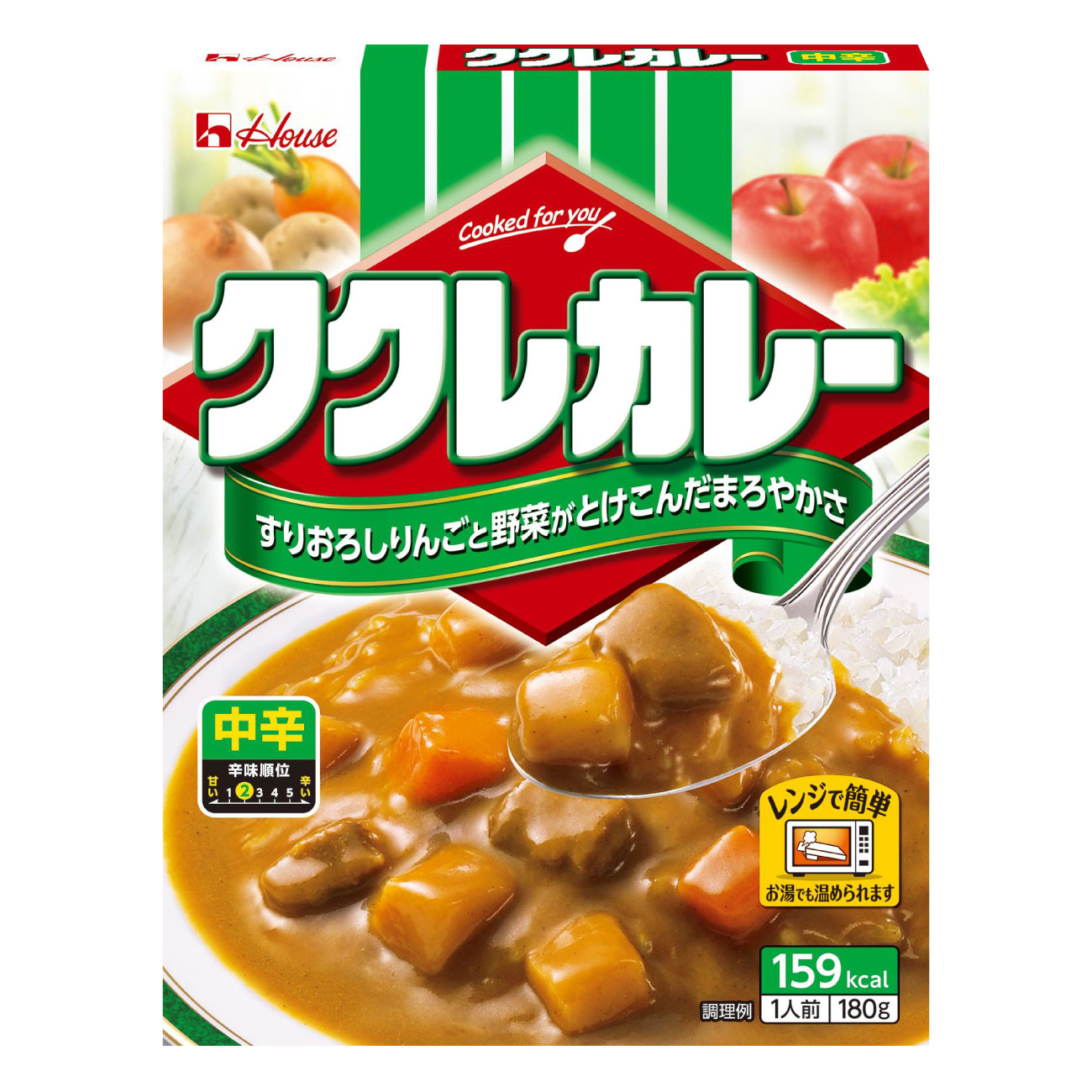 カレー レトルト ハウス ククレカレー 中辛 180g 20食 [翔栄通商 愛知県 江南市 ko23btu570051] レトルト食品 レンジ対応商品 惣菜 お惣菜 惣菜カレー 簡単 時短 お手軽 便利 簡単調理 ストック 小分け