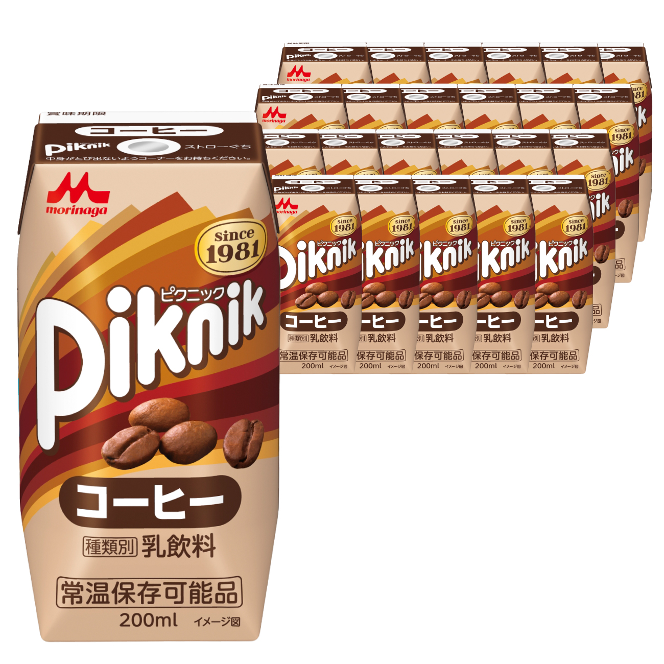 コーヒー 森永 ピクニック コーヒー 200ml 24本　森永乳業 [翔栄通商 愛知県 江南市 ko23btu570077] 珈琲 こーひー 乳飲料 コーヒー牛乳 ミルク セット 紙パック 子供 こども 常温