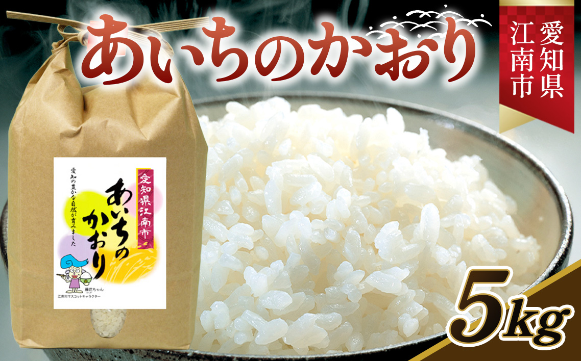 【令和7年産】 お米 あいちのかおり 5kg ／ お米 愛知県産 精米 白米 ごはん コメ 米 安心 安全 大粒 愛知県 No.021