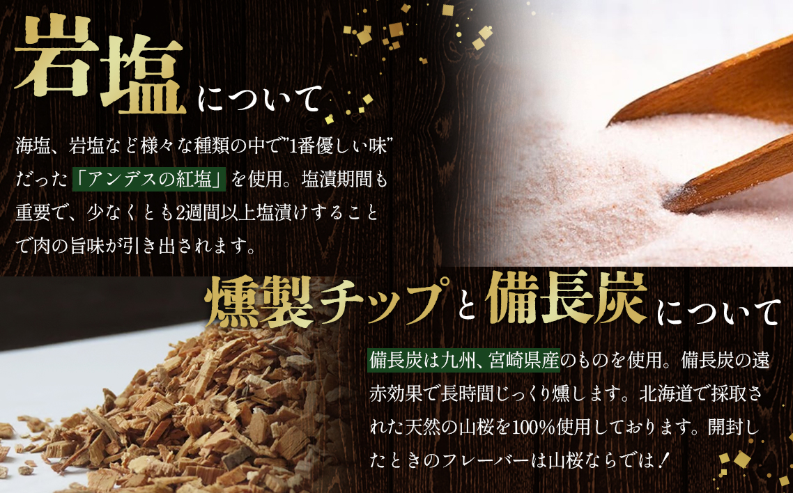 化学調味料等無添加 バーベキューセット ／ バーベキュー BBQ ベーコン 無化調 岩塩 アンデス紅塩 豚 豚肉 ステーキ ポーク ベーコンステーキ ロースステーキ ベーコンサイコロステーキ 酒の肴 つまみ くんせい 燻製 肉加工品 添加物不使用 無添加 愛知県 No.227