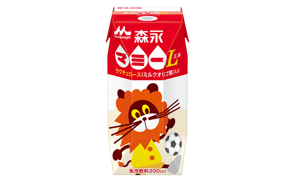 森永マミーL 200ml×24本　森永乳業 ／ 紙パック ジュース 乳酸菌飲料 甘酸っぱい 常温保存 セット 子供 こども ジャストサイズ プリズマパック ミルクオリゴ糖 ラクチュロース 清涼飲料水 飲み物 まとめ買い 買い置き 愛知県 No.194