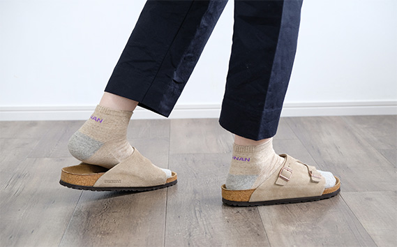 江南市の靴下ブランド「hacu」おすすめ3足セット（25-27サイズ） ／ 靴下 ソックス くつした パイルソックス ご当地 おしゃれ ロゴ入り 刺繍 シンプル かわいい hacu 送料無料 愛知県 No.082