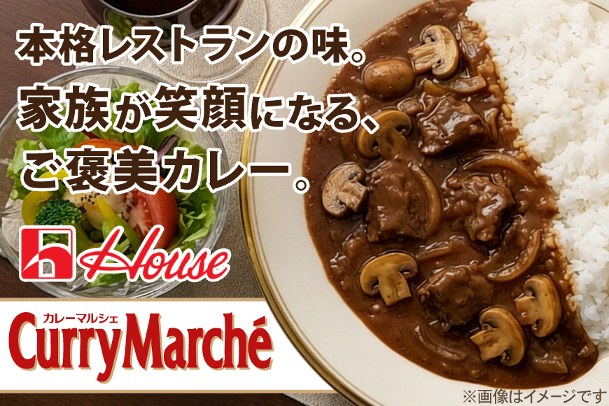 カレー レトルト ハウス カレーマルシェ 甘口＆中辛 各10個 [翔栄通商 愛知県 江南市 ko23btu570106] レトルト食品 レンジ対応商品 レトルトカレー 簡単 時短 お手軽 便利 簡単調理 ストック 小分け