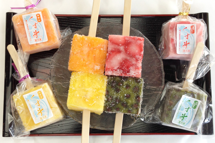アイス くず氷 17本入り [御菓子所 梅のや 愛知県 江南市 ko23btu310009] アイス スイーツ 氷菓子 いちご 練乳いちご ストロベリー 抹茶大納言 ミカン パイン 食べ比べ 詰め合わせ 夏 冷凍 ゼリー シャーベット