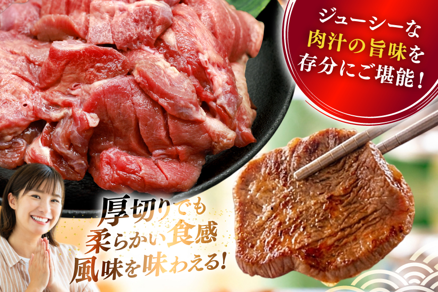 牛タン 厚切り ステーキ 500g [ユーエイエム 愛知県 江南市 ko23btu600011] 牛たん タン 牛肉 肉 焼肉 BBQ バーベキュー キャンプ 冷凍