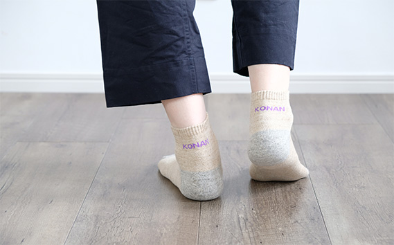 江南市の靴下ブランド「hacu」おすすめ3足セット（25-27サイズ） ／ 靴下 ソックス くつした パイルソックス ご当地 おしゃれ ロゴ入り 刺繍 シンプル かわいい hacu 送料無料 愛知県 No.082