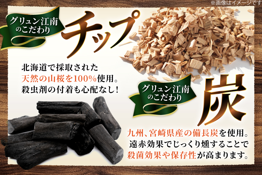 燻製 燻製肉 詰め合わせ【化学調味料等無添加】「大満足セット」 [グリュン江南 愛知県 江南市 ko23btu160002] 肉 肉加工品 豚肉 鶏肉 ベーコン ステーキ ハム ロース 手羽先 骨付き ブロック 岩塩 燻製 くんせい 大容量 おつまみ 冷凍 真空パック BBQ バーベキュー