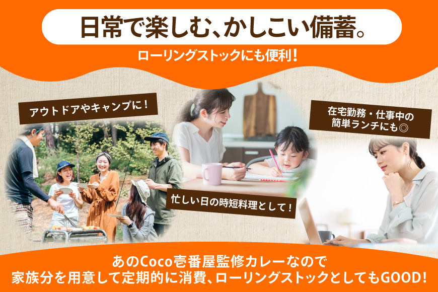 カレー レトルト Coco壱番屋監修 尾西のカレーライス 260g 2食 ＆ マイルドカレー 260g 2食 計4食 セット [サワセイ 江南店 愛知県 江南市 ko23btu100005] レトルトカレー レトルト 簡単 時短 便利 ストック 小分け