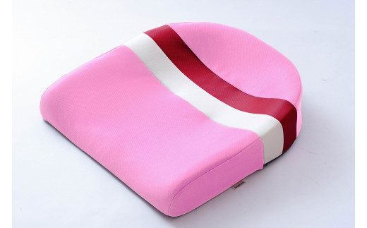 【ふるさと納税】訳あり スポッとクッション（カラー廃番のため、ピンク好きな方におすすめ！）生産者支援 椅子 腰痛 骨盤 姿勢 オフィス 在宅勤務 テレワーク ピンク×ストライプのみ