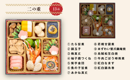 【一部地域限定】千賀屋謹製 2026年 迎春おせち料理「祝華千」和風三段重 3人前 全41品　冷蔵