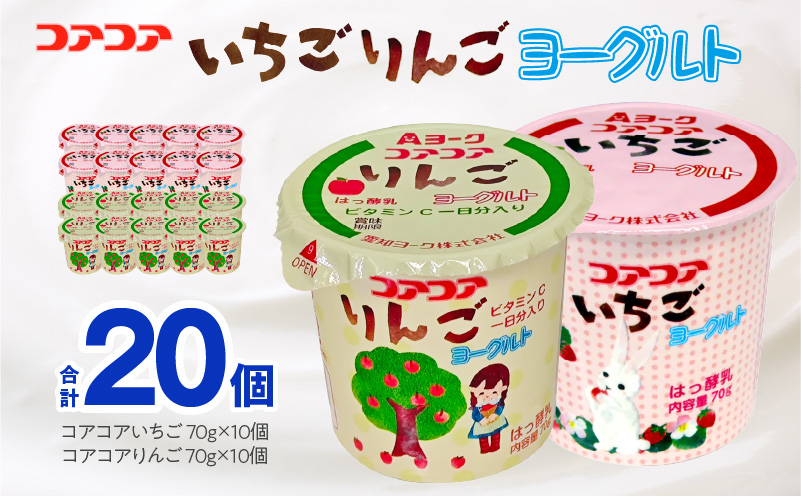 愛知ヨーク　コアコアいちご・コアコアりんご　20個入