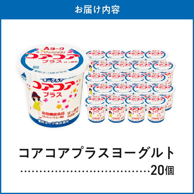 愛知ヨーク　コアコアプラスヨーグルト　20個入　（栄養機能性食品）