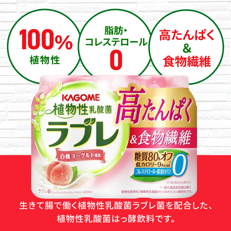 【2ヶ月に1回　計6回定期便】植物性乳酸菌ラブレ　高たんぱく＆食物繊維36本（計216本）[052S15-T]