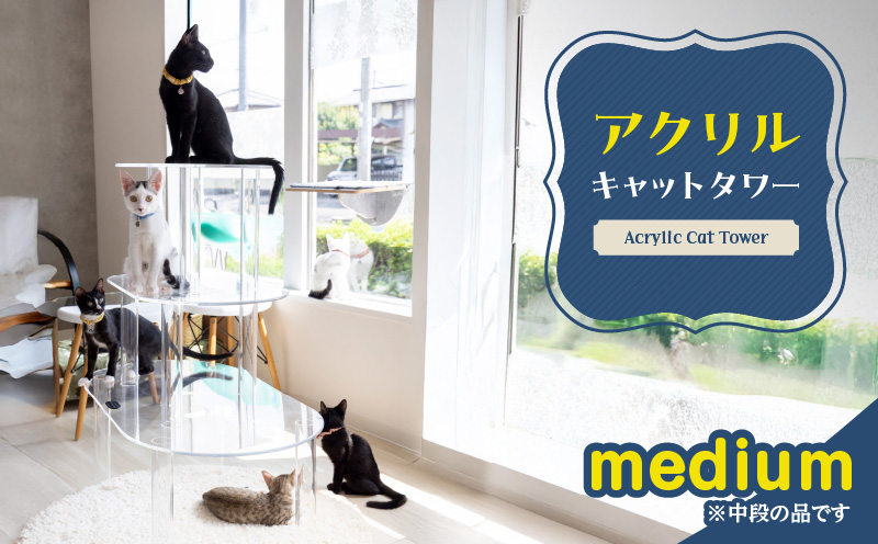 アクリル製キャットタワーmedium