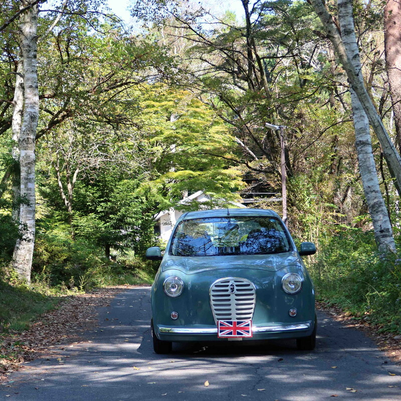 中古車ベースの英国車風オリジナルカー【ミニスター/4WD】オーダーメイド車両 H31/R1年式 ボディコーティング：あり ホイール：ホワイト カスタムカー レトロ風 自動車 かわいい 車