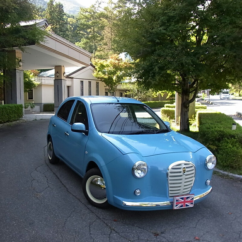 中古車ベースの英国車風オリジナルカー【ミニスター/4WD】オーダーメイド車両 H31/R1年式 ボディコーティング：あり ホイール：ホワイト カスタムカー レトロ風 自動車 かわいい 車