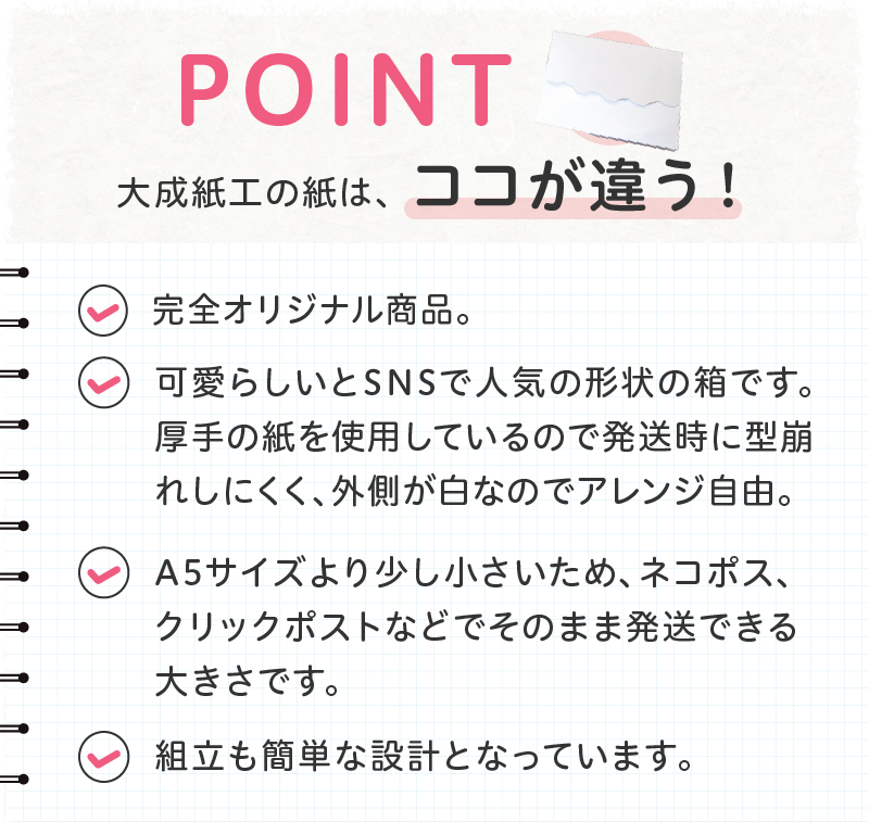 オリジナルギフトBOX（なみなみ型）24枚入り