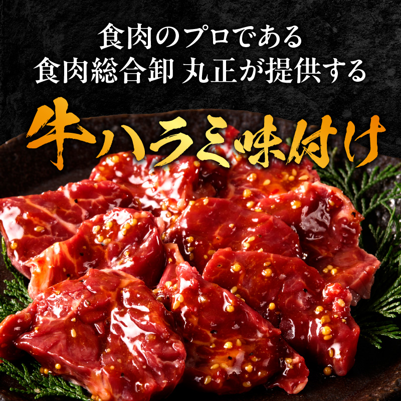 【食肉総合卸 丸正】牛ハラミ味付け1.2ｋｇ