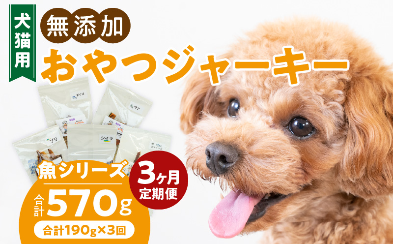 【3ヶ月定期便】犬猫用 国産無添加おやつジャーキー 魚シリーズ ５袋詰め合わせ 3ヶ月定期便 犬猫用 国産 無添加 おやつ ジャーキー 5袋 詰め合わせ まぐろ サケ ブリ シイラ 鰹スティック ペットフード ドッグフード キャットフード エサ おやつ工房さっちゃん お取り寄せ 愛知県 小牧市 送料無料