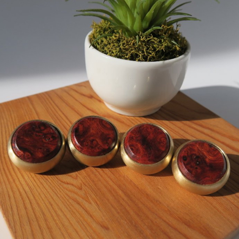 木製ピストンボタン ユーホニューム（ヤマハ）用 EY型（真鍮削り出し） 4個セット ユーホニューム ヤマハ用 EY型 真鍮削り出し 選べる 素材 花林コブ材 ローズウッド材 木製 ピストンボタン ノーラッカー サウンド品質 音響拡散防止 サイズ調整 楽器アクセサリー 楽器パーツ 愛知県 小牧市 送料無料