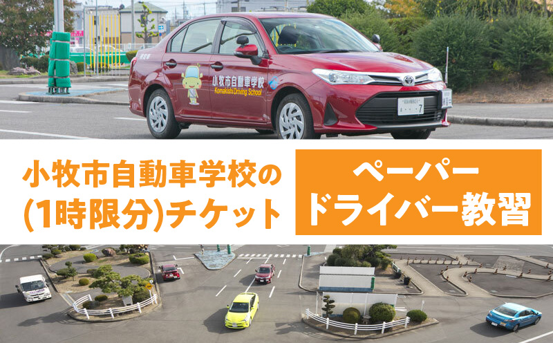 小牧市自動車学校のペーパードライバー教習(1時限分)チケット 小牧市自動車学校 ペーパードライバー 教習 1時限分 チケット 1枚 路上コース 小牧市内 観光スポット巡り 初心者 サポート 運転 不安解消 ドライビングレッスン 自動車学校 愛知県 小牧市 送料無料