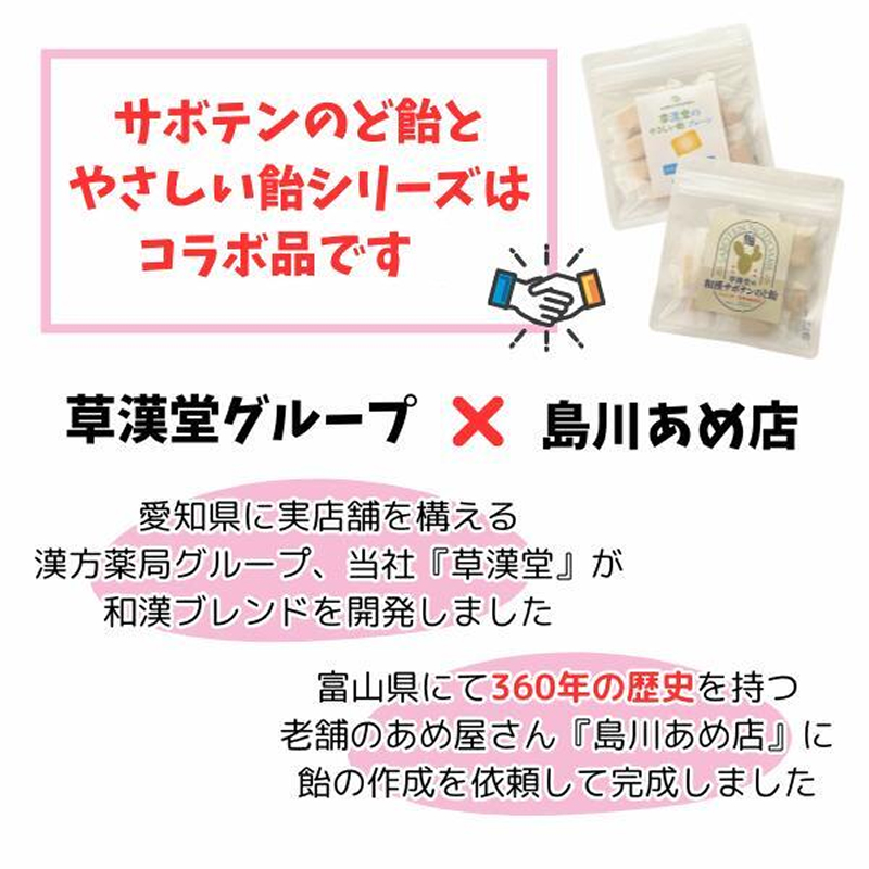 漢方薬局の飴セット（4袋）【 草漢堂オリジナルの飴シリーズ４点セット 】 漢方薬局 飴 セット 4袋 草漢堂 オリジナルの飴 シリーズ 4点セット 和漢 サボテン のど飴 やさしい飴 プレーン 生姜 気巡りドロップ キャンディー おかし お取り寄せ 愛知県 小牧市 送料無料