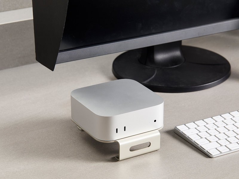 鍛冶屋の頓珍漢 M4 Mac mini専用スタンド mini 専用スタンド シリコンパッド 滑り止め 軽量 国産 長持ち 収納スペース 日本製 簡易梱包 PC周辺機器 デスクアクセサリー スタイリッシュ おしゃれ コンパクト シンプル 愛知県 小牧市 送料無料