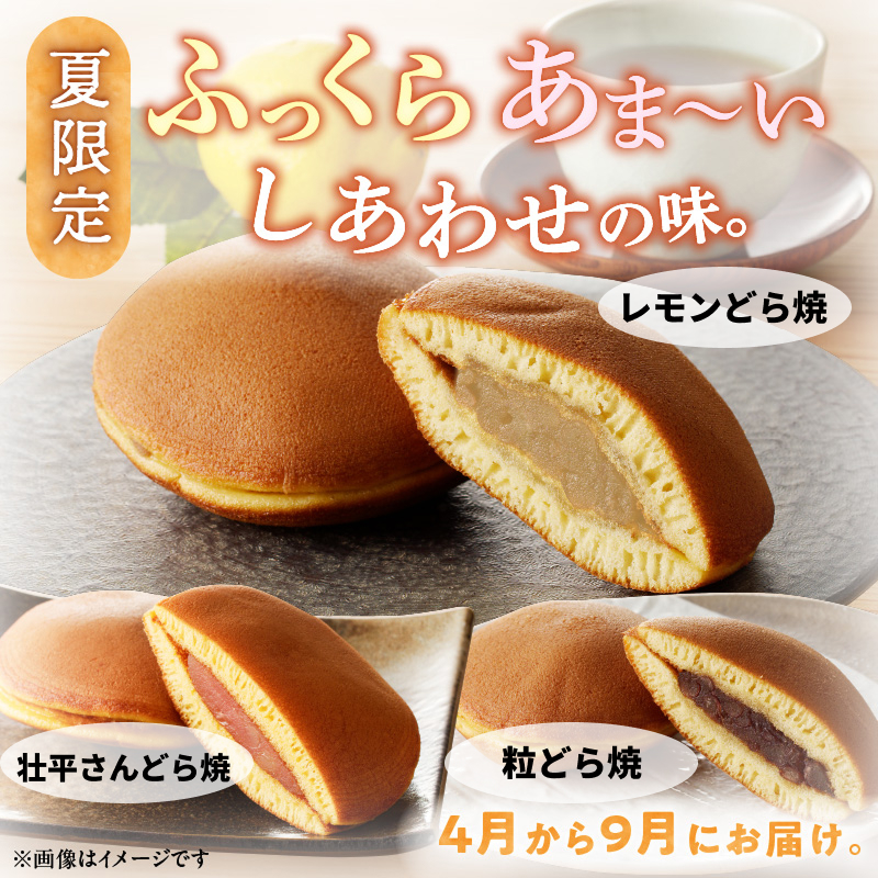 どら焼き　季節のセット 和菓子 スイーツ デザート お取り寄せ 春セット 夏セット 秋セット 桜葉 レモンピール 栗きんとん りんご蜜漬 名古屋コーチン卵 備中白小豆 北海道産小豆 愛知県 小牧市 送料無料