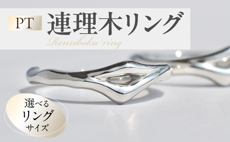 PT連理木リング〈1.8mm-5.3mm幅〉 PT900 連理木 リング 1.8mm幅 選べる サイズ 6号 ～ 15号 鏡面仕上げ ファッションリング ペアリング 夫婦和合 縁結び 吉兆 ご神木 アクセサリー ギフト用 プラチナ 指輪 愛知県 小牧市 送料無料