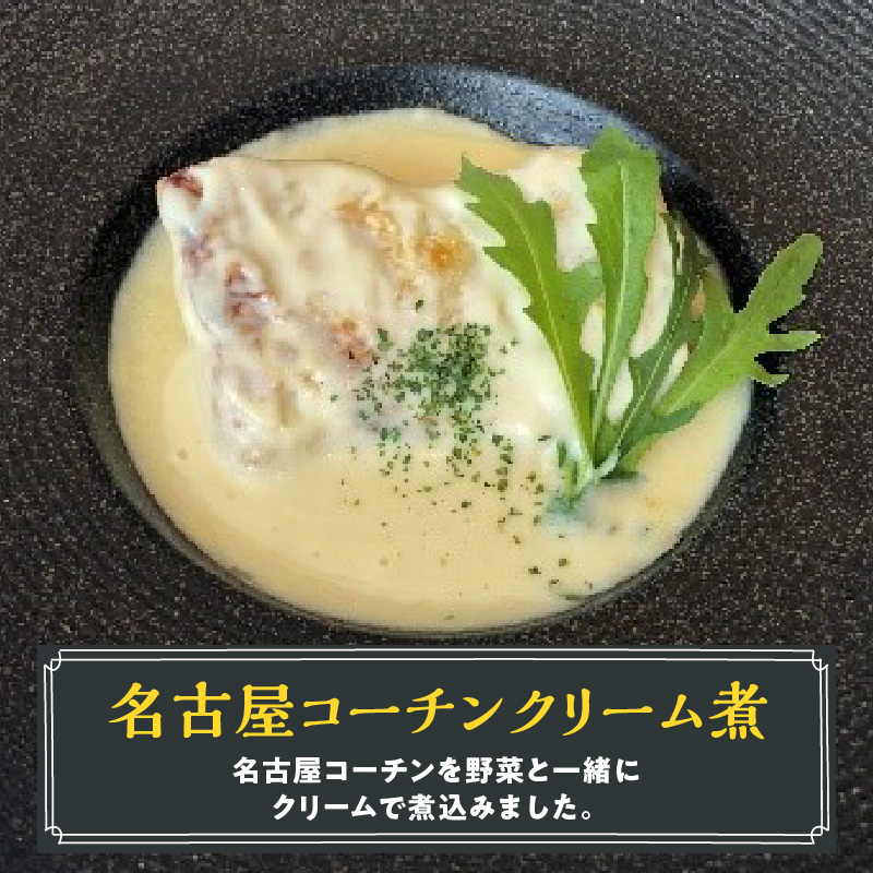 名古屋コーチン2種のカレーと名古屋コーチンクリーム煮セット（各2食）