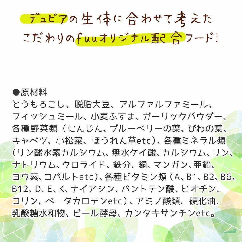 fuu スペシャルブレンド うまうまデュビアのごはん（500g）