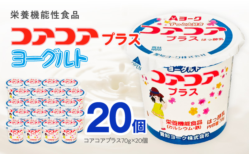 愛知ヨーク　コアコアプラスヨーグルト　20個入　（栄養機能性食品）