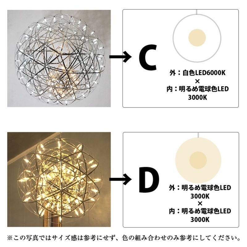 ãã§ããããLEDãã³ãã³ãã©ã€ããã·ãªãŠã¹30cmÃãŽã£ãŒãã¹50cmãP038-mix
