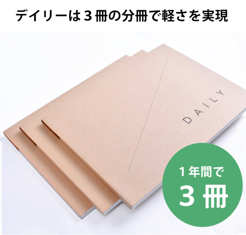 TETEFU　デイリー＆マンスリー「4月始まり」　手帳　ダイアリー　スケジュール帳