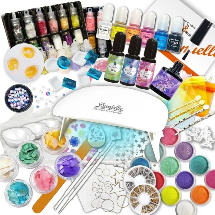 【リュミエラ】UVレジン ビバーチェ レジンキット ハンドメイド レジンクラフト アクセサリーキット 手作り セット レジン LEDライト