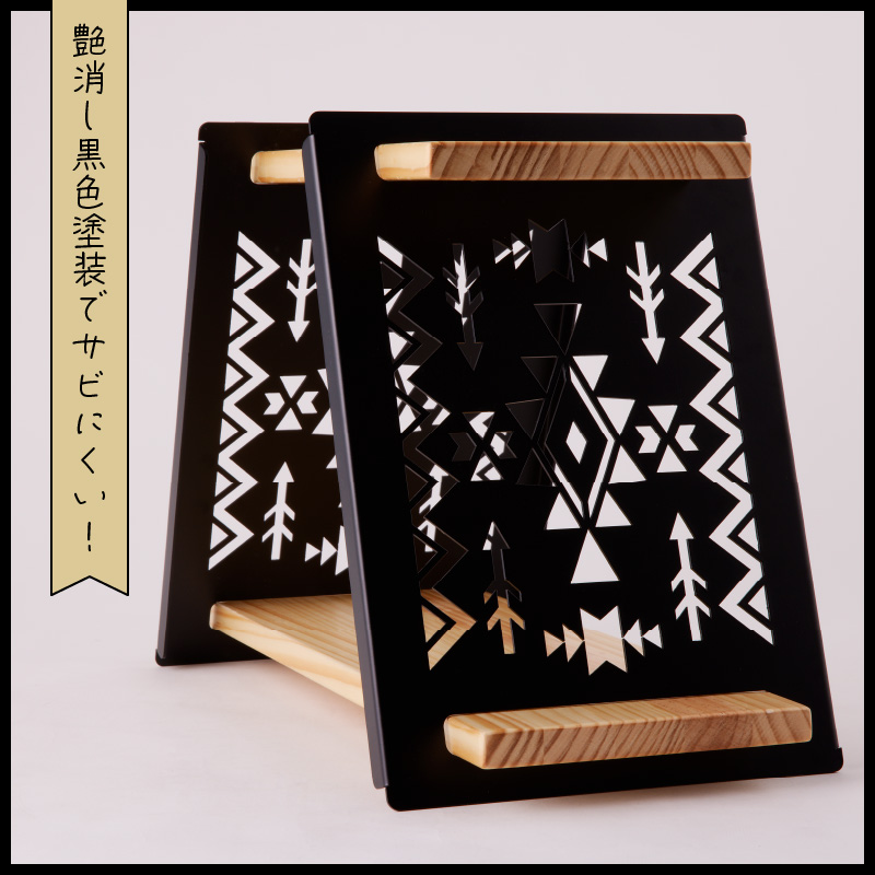 アイアンシェルフ　インテリア アウトドア用品 レジャー キャンプ ブックスタンド 小物収納 飾り棚