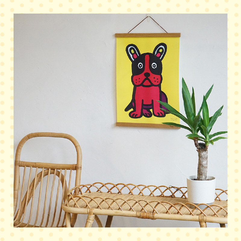 小牧市のアーティスト奥山優さんのポスター 小牧市制70周年記念 絵画 福祉 壁掛け インテリア アート