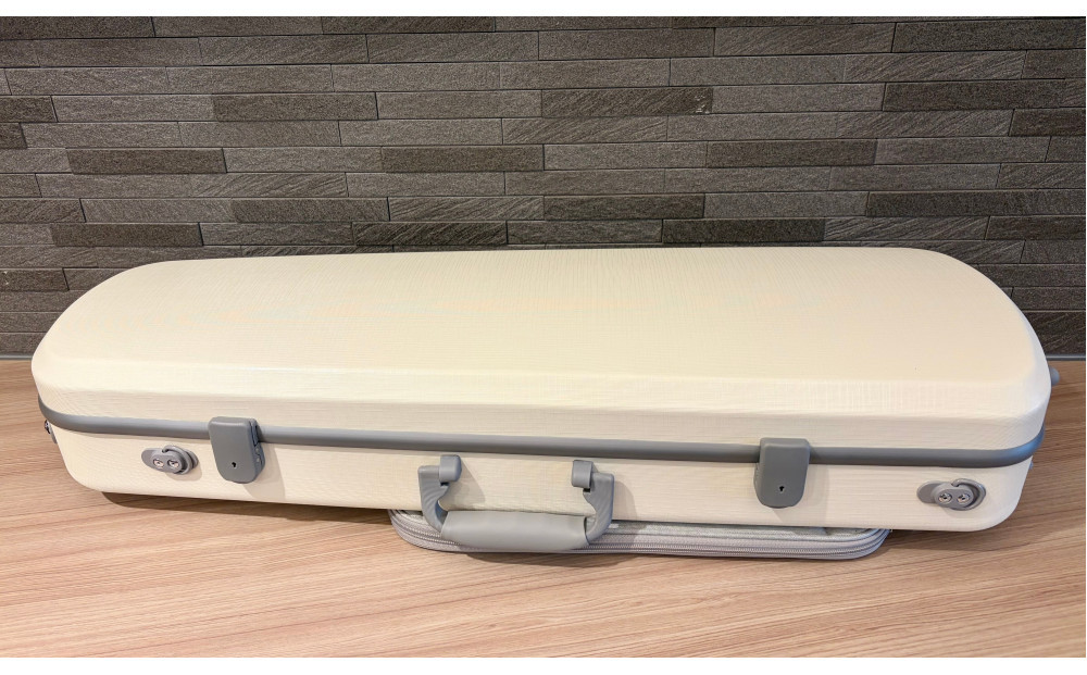 【人気！高評価】ヴァイオリン用ハードケース SUZUKIオリジナル ＜カラー：ミルキーホワイト＞