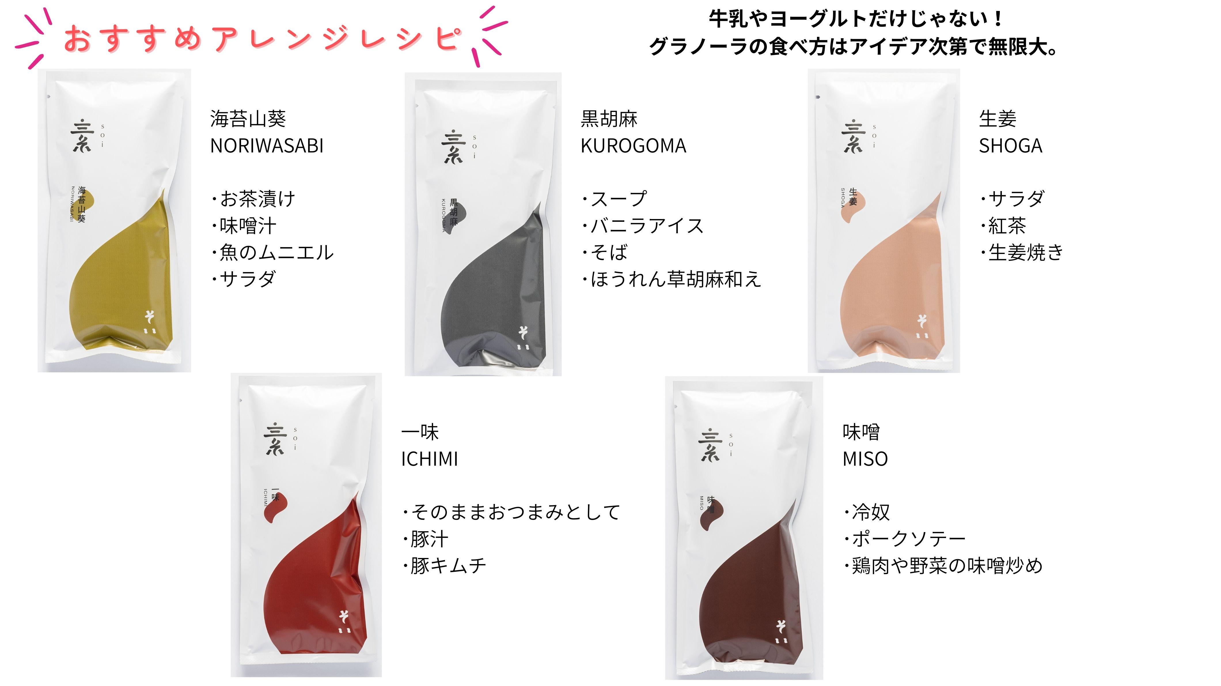 【定期便・全１２回】毎月届く soi グラノーラ全１４種BOX