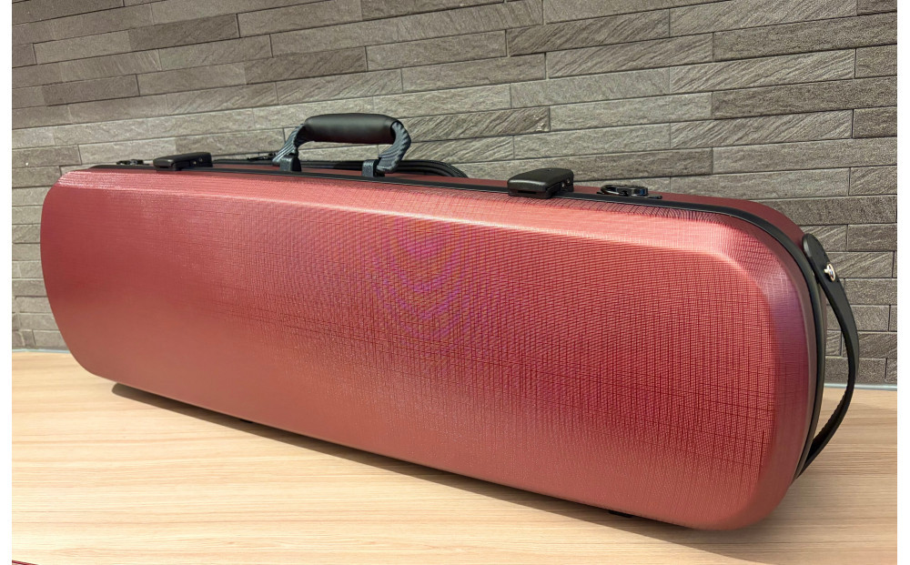 【人気！高評価】ヴァイオリン用ハードケース SUZUKIオリジナル ＜カラー：ワインレッド＞