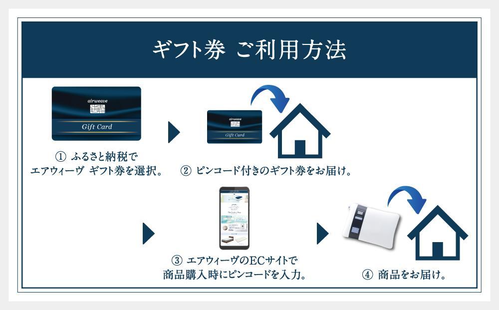 エアウィーヴ　ギフト券　（1万円券）【エアウィーヴオンラインストアで使える】[ エアウィーブ 寝具 人気 おすすめ 割引 チケット クーポン ギフト 商品券 優待券 プレゼント ]